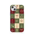 Forest Floor Holiday Squares iPhone 15 Plus Case