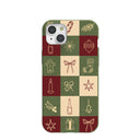 Forest Floor Holiday Squares iPhone 15 Plus Case