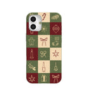 Forest Floor Holiday Squares iPhone 16 Plus Case