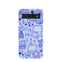 Powder Blue Home for Midnight Google Pixel 8a Case