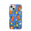 Electric Blue Hot Stuff iPhone 14 Case