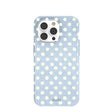 Powder Blue Indigo Dots iPhone 14 Pro Case