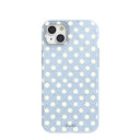 Powder Blue Indigo Dots iPhone 15 Plus Case