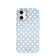 Powder Blue Indigo Dots iPhone 16 Case