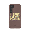 Chocolate Brown Ive got Pilates Samsung Galaxy S24+(Plus) Case