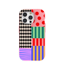 Bubblegum Pink Juggling Colors iPhone 15 Pro Case