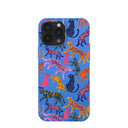 Electric Blue Jungle Cat iPhone 13 Pro Max Case