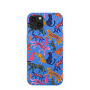Electric Blue Jungle Cat iPhone 13 Case