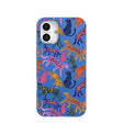 Electric Blue Jungle Cat iPhone 16 Plus Case