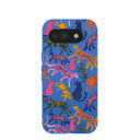 Electric Blue Jungle Cat Google Pixel 10a Case