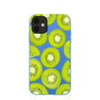 Electric Blue Kiwi Slices iPhone 11 Case