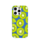 Electric Blue Kiwi Slices iPhone 16 Pro Case