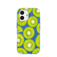 Electric Blue Kiwi Slices iPhone 17 Case