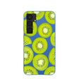 Electric Blue Kiwi Slices Samsung Galaxy S25+(Plus) Case