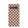 Chocolate Brown Latte Check Google Pixel 7 Case
