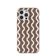 Chocolate Brown Latte Waves iPhone 15 Pro Max Case