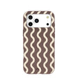 Chocolate Brown Latte Waves iPhone 17 Pro Max Case