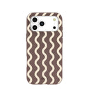Chocolate Brown Latte Waves iPhone 17 Pro Max Case