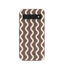 Chocolate Brown Latte Waves Google Pixel 8a Case