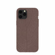 Chocolate Brown Leaf Veins iPhone 12 Pro Max Case