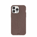 Chocolate Brown Leaf Veins iPhone 13 Pro Max Case
