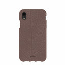 Chocolate Brown Leaf Veins iPhone XR Case