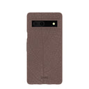 Chocolate Brown Leaf Veins Google Pixel 7a Case