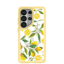 Clear Lemon Bloom Samsung Galaxy S26 Ultra Case With Sunbeam Ridge (Magnetic Charging included)
