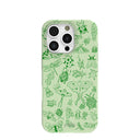 Sage Green Linear Entomology iPhone 16 Pro Case