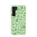 Sage Green Linear Entomology Samsung Galaxy S25 Case