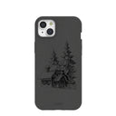 Black Lone Cabin iPhone 15 Plus Case