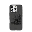 Black Lone Cabin iPhone 16 Pro Case