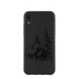 Black Lone Cabin iPhone XR Case