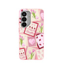 Bubblegum Pink Love Letters Samsung Galaxy S26 Case