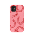 Bubblegum Pink Lucky Horseshoe iPhone 12 Mini Case