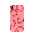 Bubblegum Pink Lucky Horseshoe iPhone XR Case