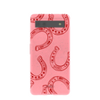 Bubblegum Pink Lucky Horseshoe Google Pixel 6a Case
