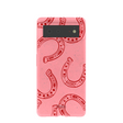 Bubblegum Pink Lucky Horseshoe Google Pixel 6 Case