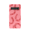 Bubblegum Pink Lucky Horseshoe Google Pixel 7 Pro Case