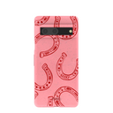 Bubblegum Pink Lucky Horseshoe Google Pixel 7 Case