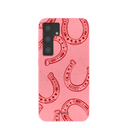 Bubblegum Pink Lucky Horseshoe Samsung Galaxy S24 Case
