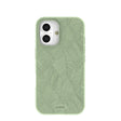 Sage Green Lushy Leaves iPhone 16 Case
