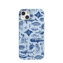 Powder Blue Marine Life iPhone 15 Plus Case