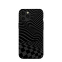 Black Melted Checkers iPhone 12 Pro Max Case