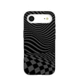 Black Melted Checkers iPhone Air Case