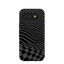 Black Melted Checkers Google Pixel 10a Case