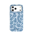 Powder Blue Melting Faces iPhone 17 Pro Max Case