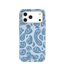 Powder Blue Melting Faces iPhone 17 Pro Max Case