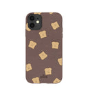 Chocolate Brown Mini Toast iPhone 11 Case
