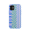 Electric Blue Mixed Up iPhone 12 Mini Case